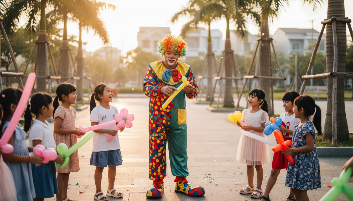  Dịch Vụ Chú Hề Thổi Bóng Tại Bình Chánh
