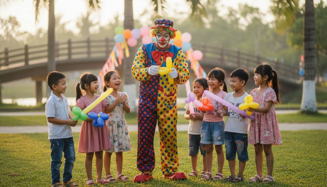 Dịch Vụ Chú Hề Thổi Bóng Tại Long An