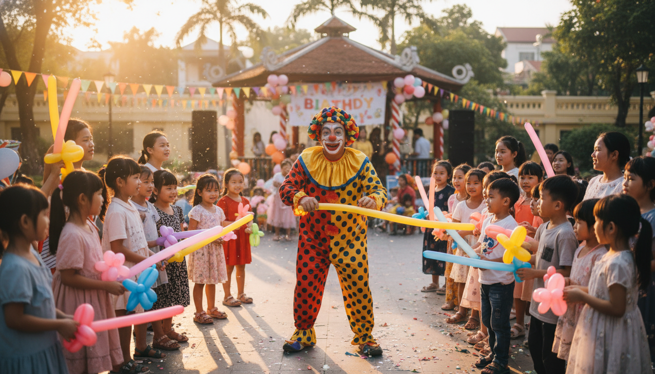 Dịch Vụ Chú Hề Thổi Bóng Tại Quận Gò Vấp