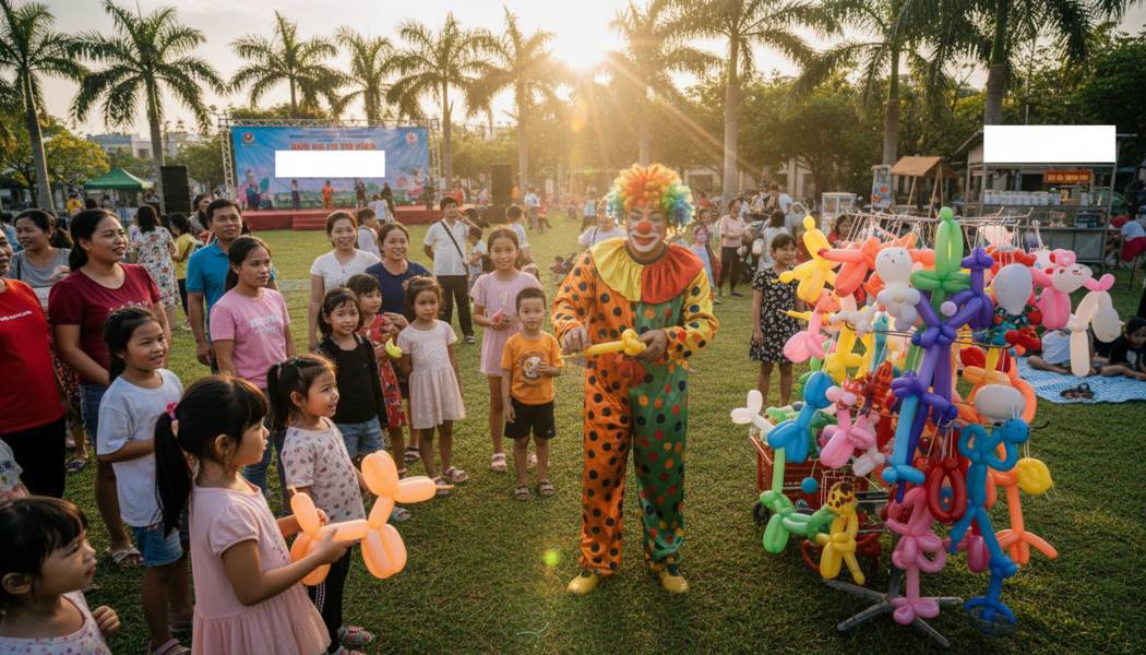 Dịch Vụ Chú Hề Vặn Bóng Tại Bình Chánh