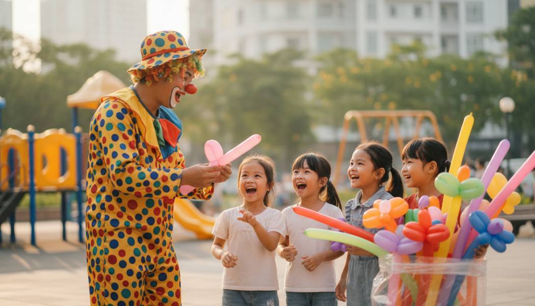 Dịch Vụ Chú Hề Vặn Bóng Tại Quận 10