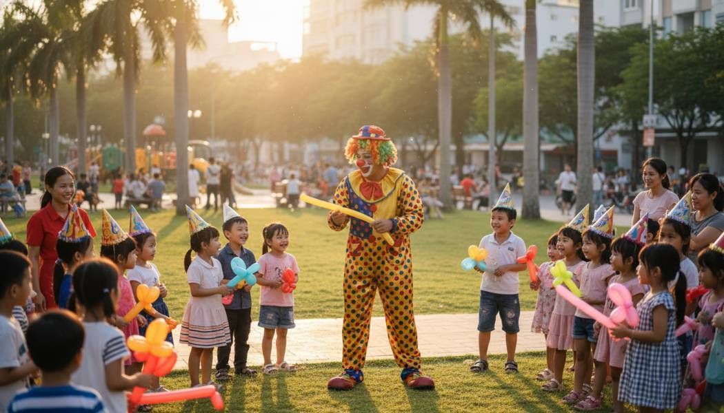 Dịch Vụ Chú Hề Vặn Bóng Tại Tân Bình