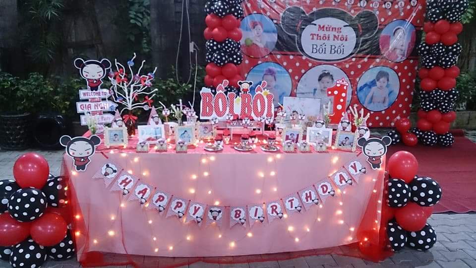 dịch vụ trang trí bàn gallery chuột micky