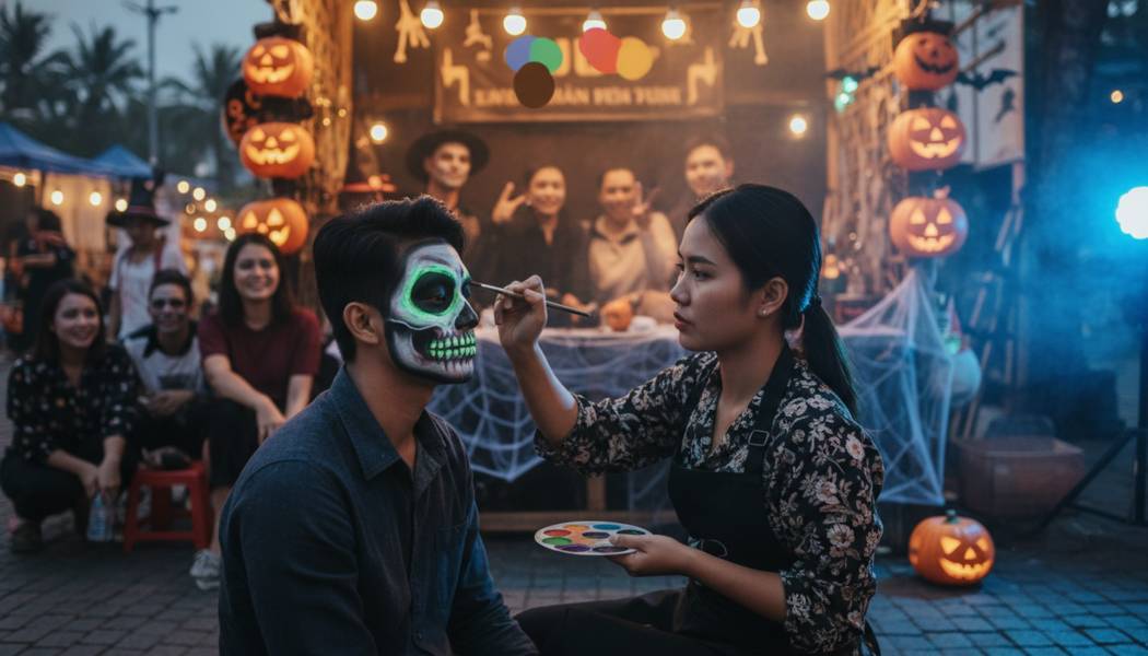 Dịch Vụ Vẽ Mặt Halloween Tại Chơn Thành Bình Phước