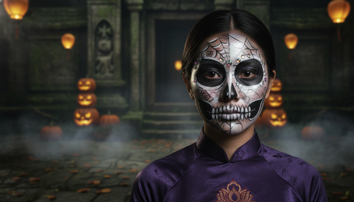 Dịch Vụ Vẽ Mặt Halloween Tại Long An 