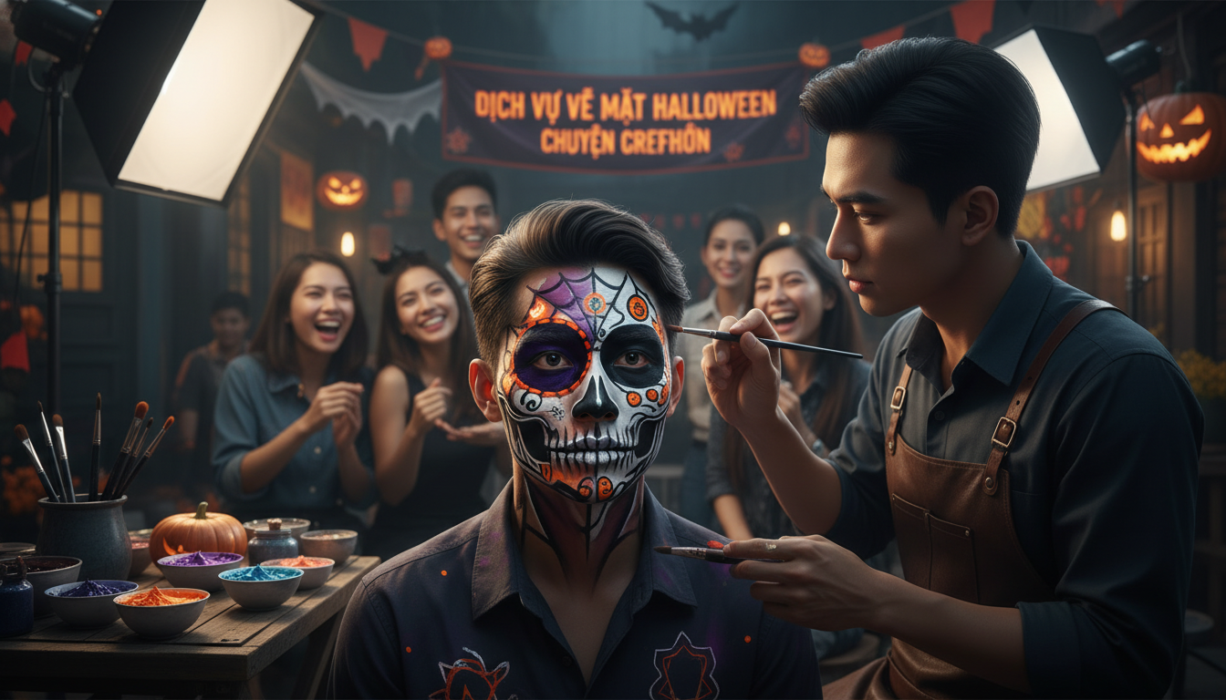 Dịch Vụ Vẽ Mặt Halloween Tại Quận 2 Dịch Vụ Vẽ Mặt Halloween Tại Quận 2