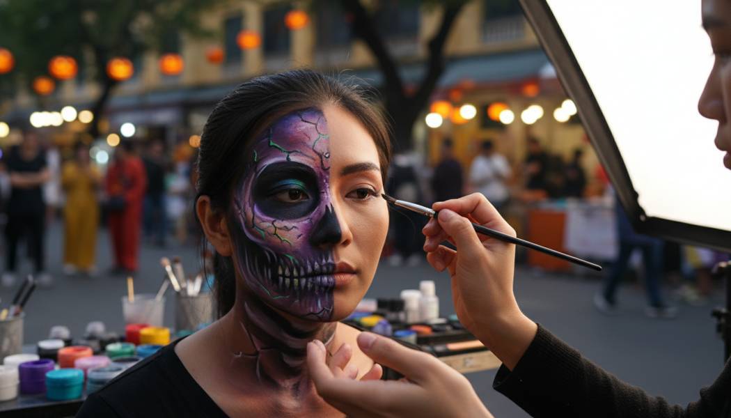 Dịch Vụ Vẽ Mặt Halloween Tại Quận 9