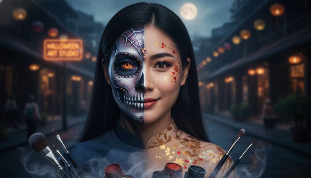 Dịch Vụ Vẽ Mặt Halloween Tại Thủ Đức 