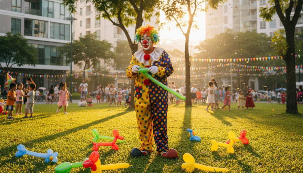 Giá Thuê Chú Hề Vặn Bóng Tại Quận 7 