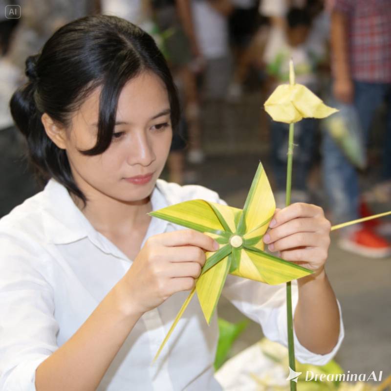 thuê nghệ nhân xếp lá dừa tại bình thạnh-1