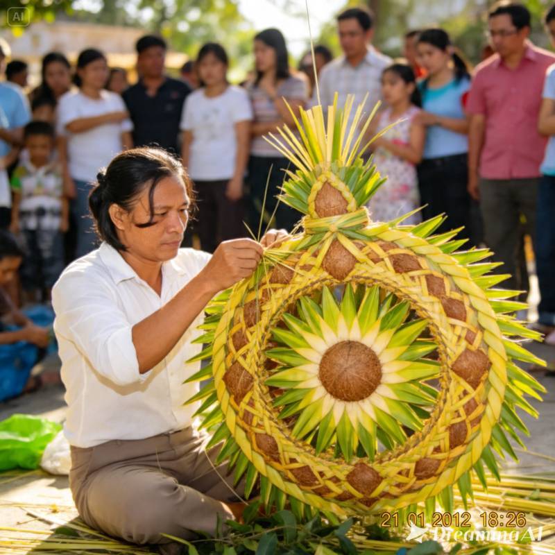 thuê nghệ nhân xếp lá dừa tại bình thạnh-4