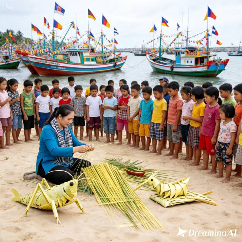 thuê nghệ nhân xếp lá dừa tại nhà bè-3