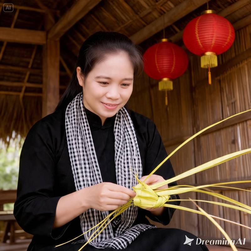 thuê nghệ nhân xếp lá dừa tại  quận 10-3