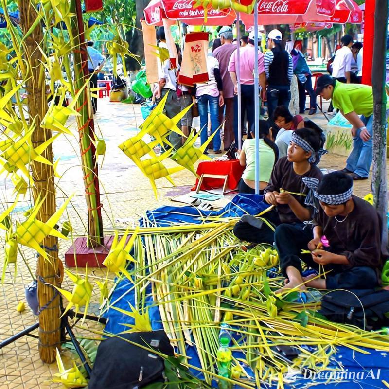 thuê nghệ nhân xếp lá dừa tại quận 2-2 thuê nghệ nhân xếp lá dừa tại quận 2-2