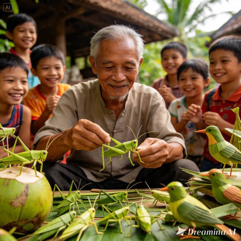 thuê nghệ nhân xếp lá dừa tại tây ninh-4