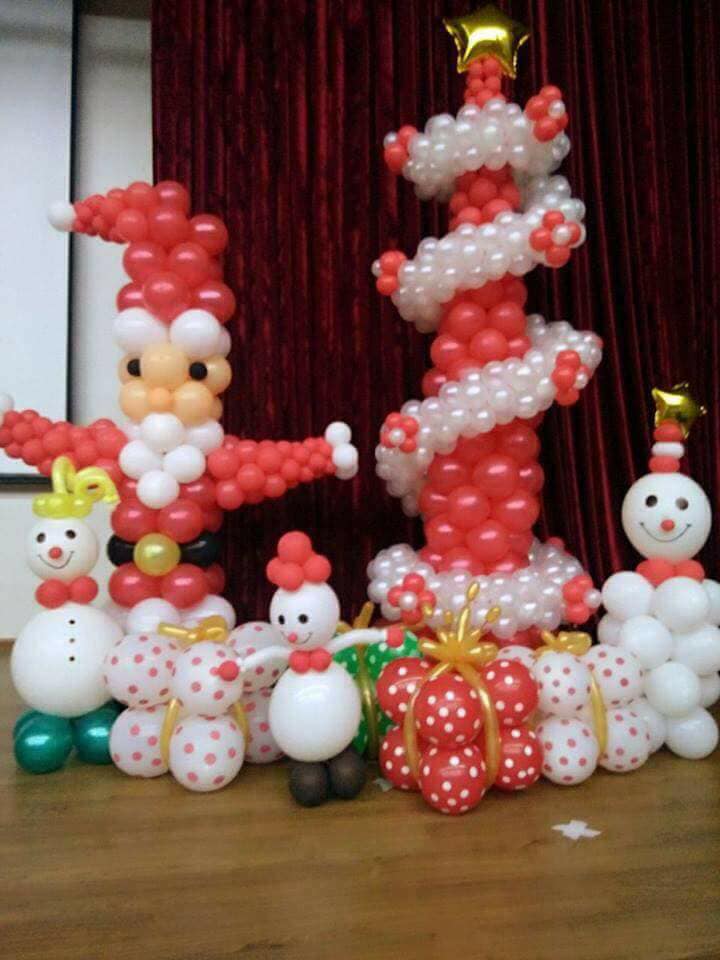 trang trí bong bong bóng noel 