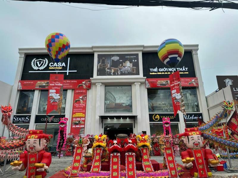 Trọn gói múa lân khai trương - Thế Giới Nội Thất