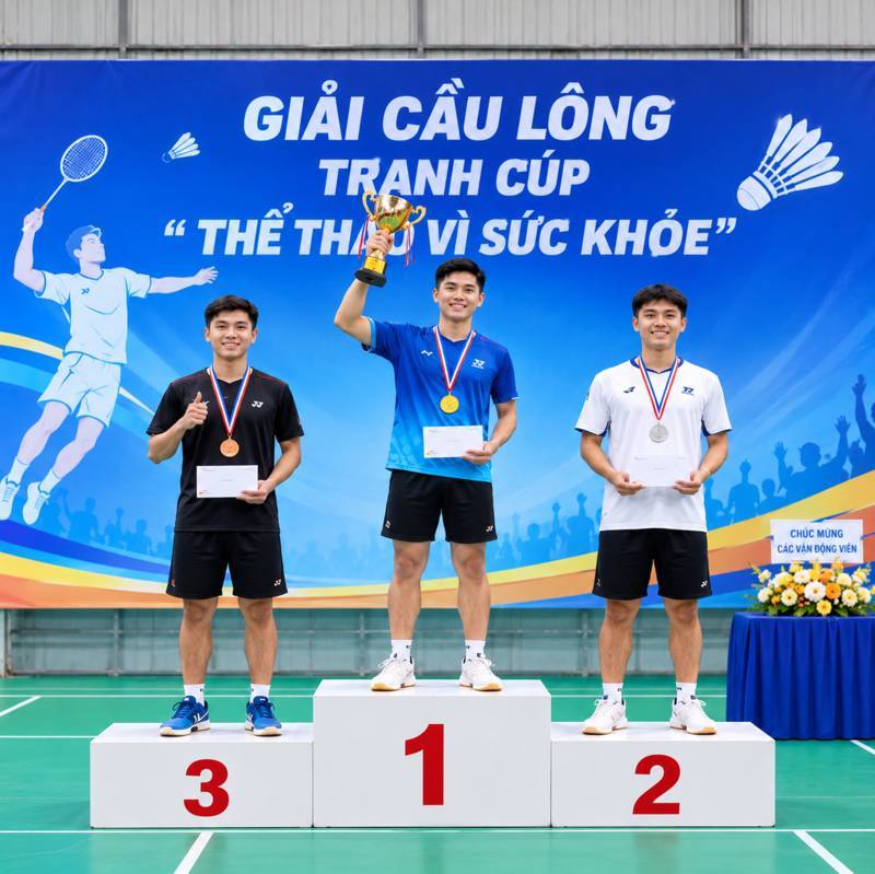 CHO THUÊ BỤC TRAO GIẢI PICKLEBALL