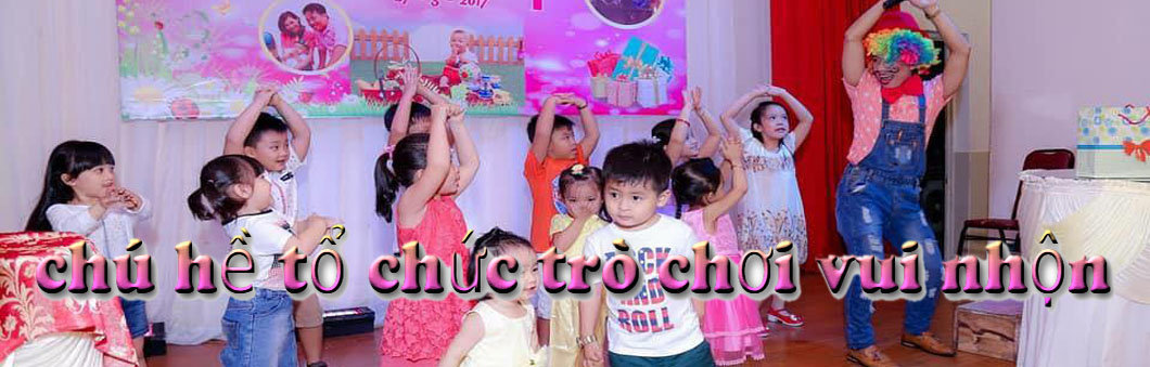 chú hề tổ chức trò chơi vui nhộn