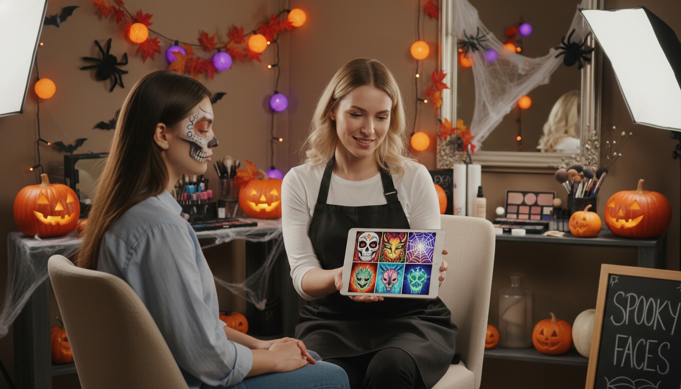Dịch Vụ Vẽ Mặt Halloween Tại Nhà Bè