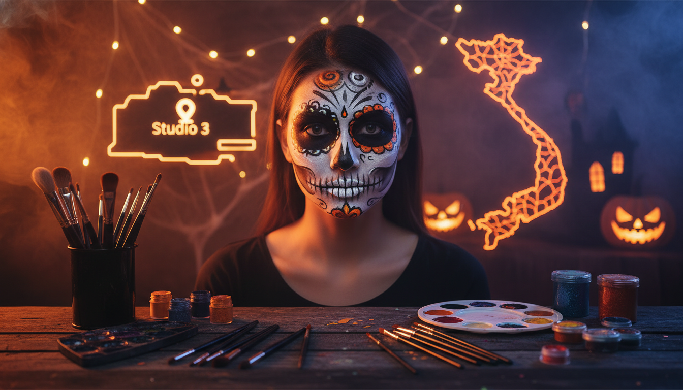 Dịch Vụ Vẽ Mặt Halloween Tại Quận 8