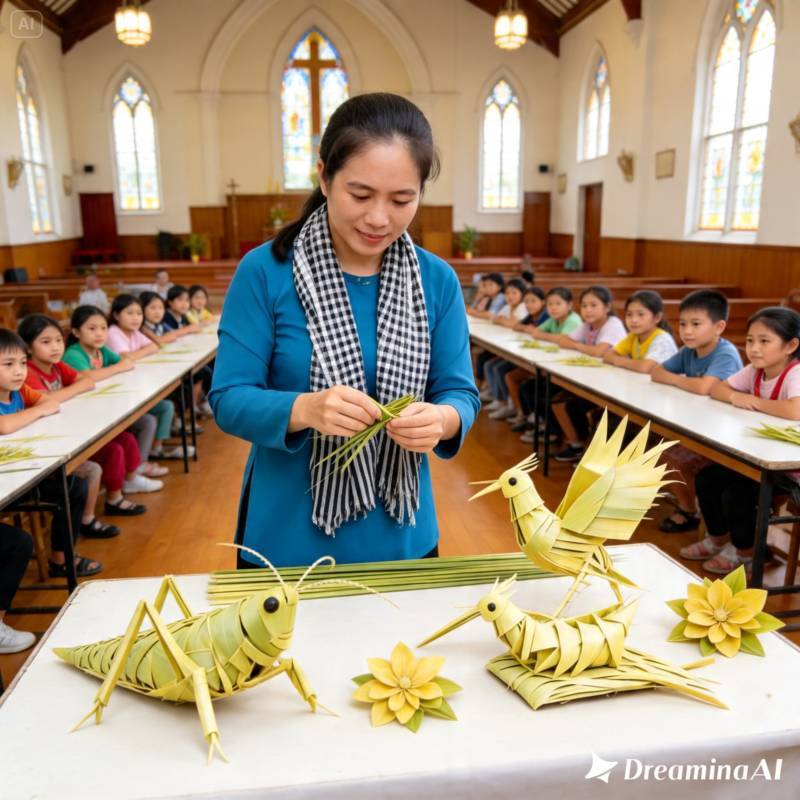 THUÊ NGHỆ NHÂN XẾP LÁ DỪA TẠI BÌNH CHÁNH